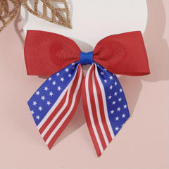 Independence Cheer Bow Patriotic Cheerleader Hair Bows Clip