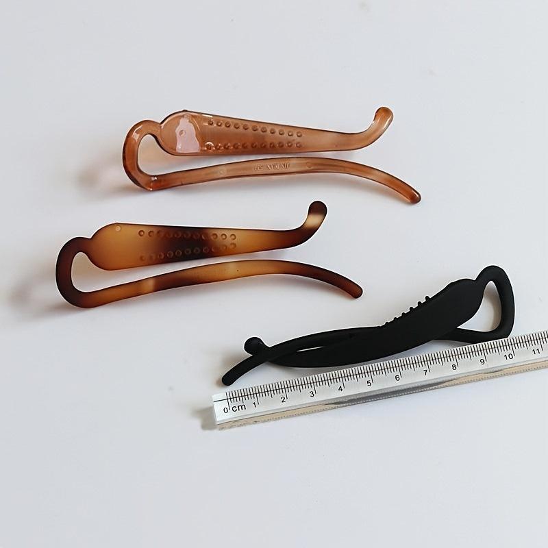 Matte Banana Clip Hair Claws Ponytail Holder Hairpins