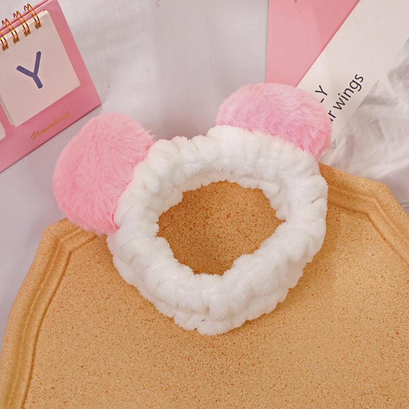 Pink Panda Balloon Headband Hair Tie for Beauty Spa Facial