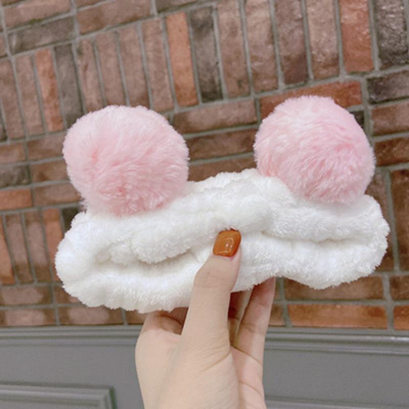 Pink Panda Balloon Headband Hair Tie for Beauty Spa Facial