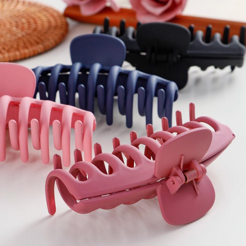 4 Large Hair Claw Clips Non-slip Strong Hold Jaw Clip Hair
