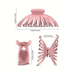 Matte Large Hair Claw Nonslip Ponytail Holder Hair Clip Women Girls