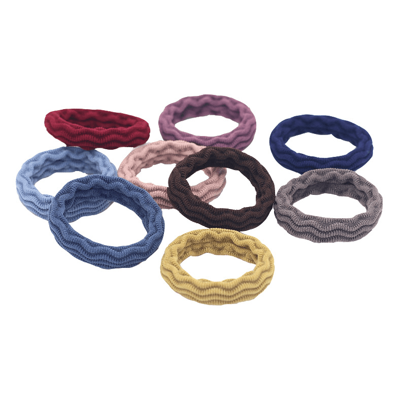 100pcs Elastic Hair Tie Seamless Hair Rope Thick Ponytail Holder Hair Accessorie