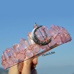 Moon Crystal Crown Bohemian Tiara Wedding Accessories