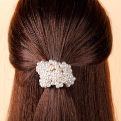 Sweet Faux Pearl Hair Tie Ponytail Holder Hair Rope Women Girls Accessories