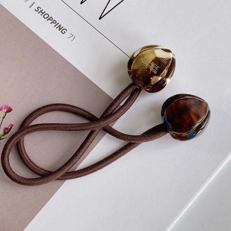 Romantic Flower Decor Hair Tie Elastic Ponytail Holder
