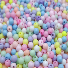 Pastel Acrylic Round Candy Beads Assorted Mix for Jewelry Making DIY Crafts