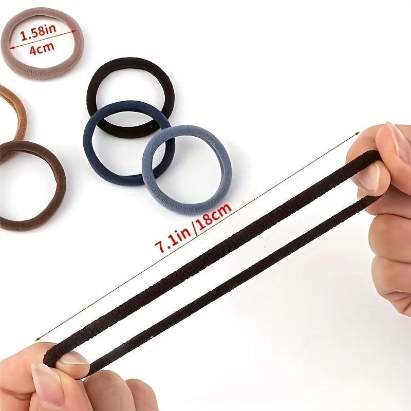 120pcs Elastic Hair Rope Seamless Hair Ring for Women