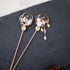 Flower Jewelry Hairpin Hair Stick Cheongsam Chinese Stye Headwear Hair Accessori