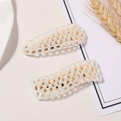 2pcs Resin Hair Clip Duck Billed Style Hair Clip For Women Girls