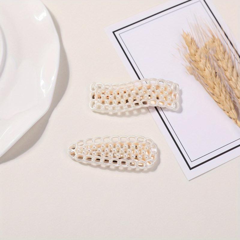 2pcs Resin Hair Clip Duck Billed Style Hair Clip For Women Girls