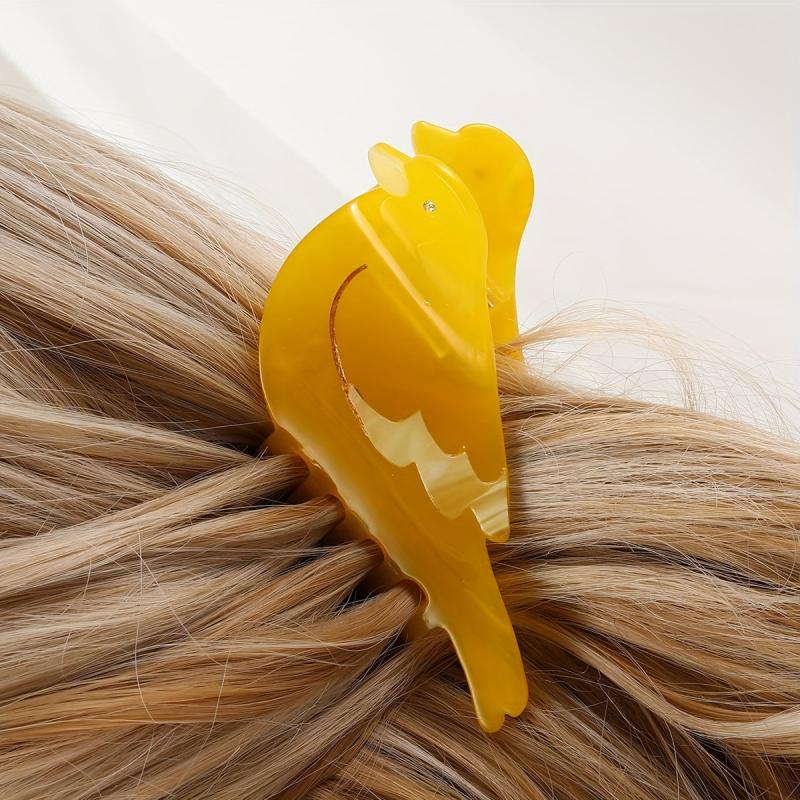 Acrylic Bird Shape Hair Claw Non slip Shark Claw Hair Accessories