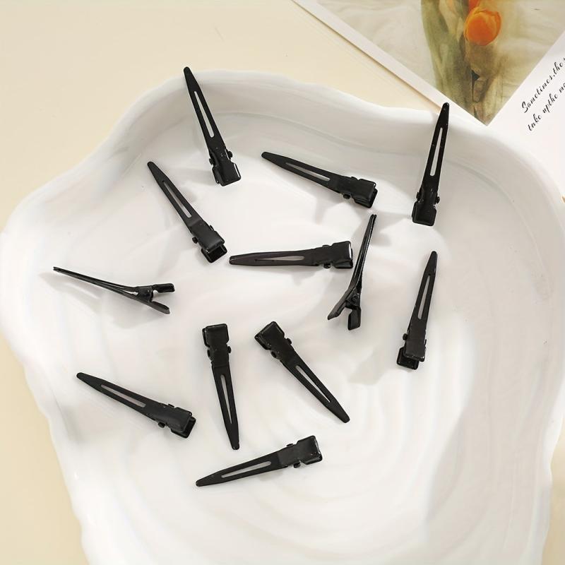 12pcs Solid Style Frosted Hair Clip for Women