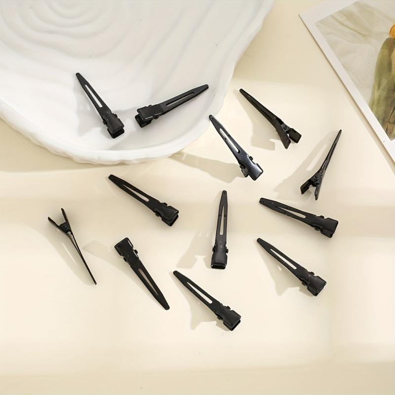 12pcs Solid Style Frosted Hair Clip for Women