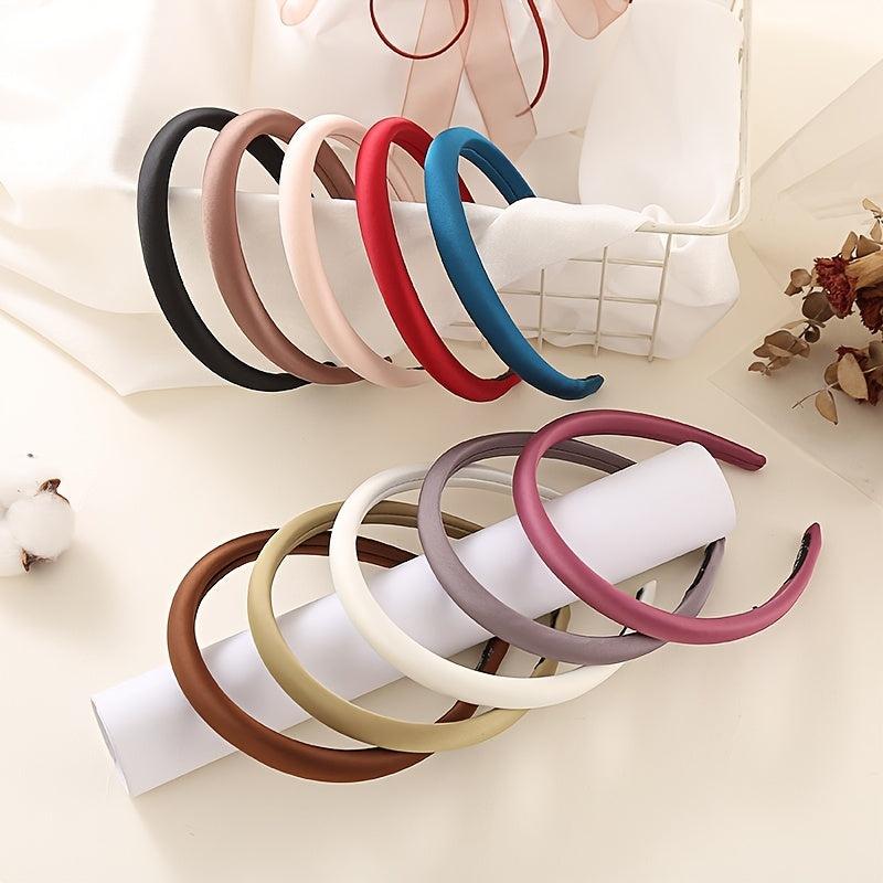 Silk Satin Sponge Headband Hairband for Women