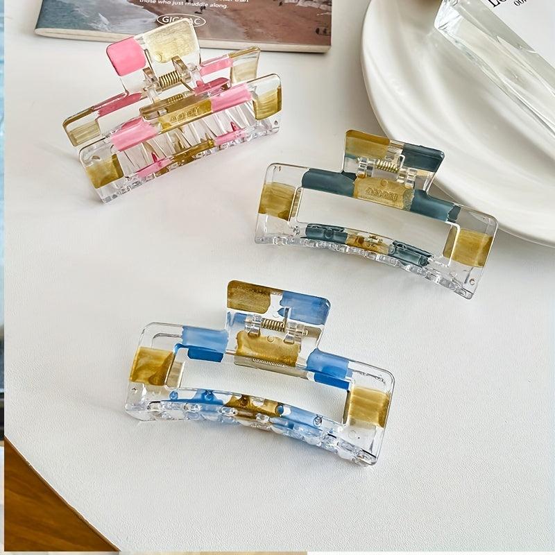 Transparent Hair Claw Large Shark Claw Ponytail Holder Hair Accessory