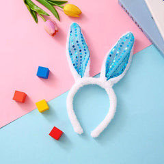 Sequin Rabbit Bunny Ears Hairband Cosplay Party Accessory