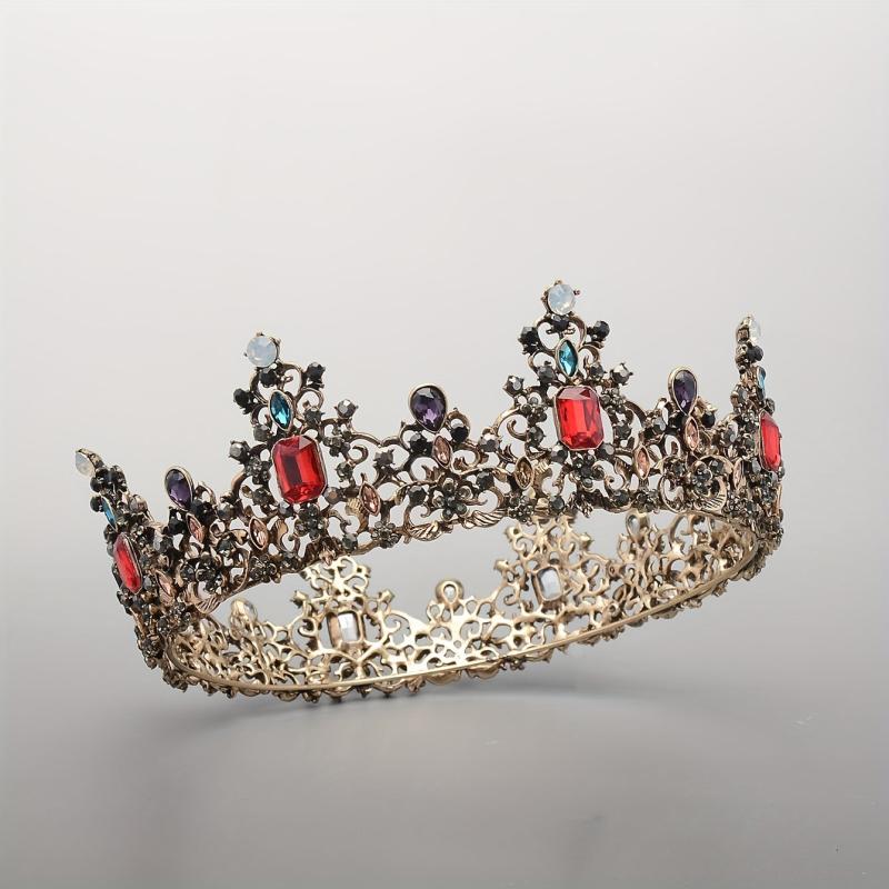 Crystal Headbang Queen Crown Tiara Bridal Headwear Crown