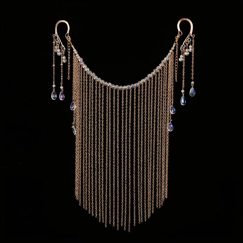 Antique Chinese Face Curtain Hanfu Hair Accessory