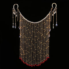 Antique Chinese Face Curtain Hanfu Hair Accessory