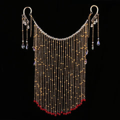 Antique Chinese Face Curtain Hanfu Hair Accessory