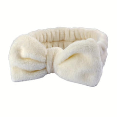3pcs Plush Hairband Wristband Set for Face Spa, Make Up, Hair