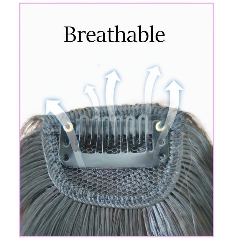 Natural Clip In Air Bangs Fringe Synthetic Hair Extensions One Piece Hairpiece
