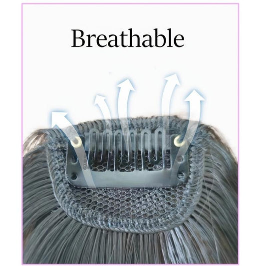 Natural Clip In Air Bangs Fringe Synthetic Hair Extensions One Piece Hairpiece