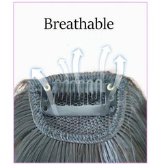 Natural Clip In Air Bangs Fringe Synthetic Hair Extensions One Piece Hairpiece