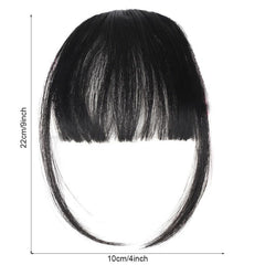 Natural Clip In Air Bangs Fringe Synthetic Hair Extensions One Piece Hairpiece