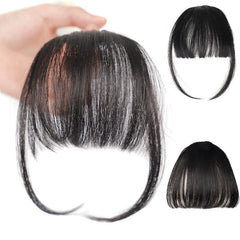 Natural Clip In Air Bangs Fringe Synthetic Hair Extensions One Piece Hairpiece