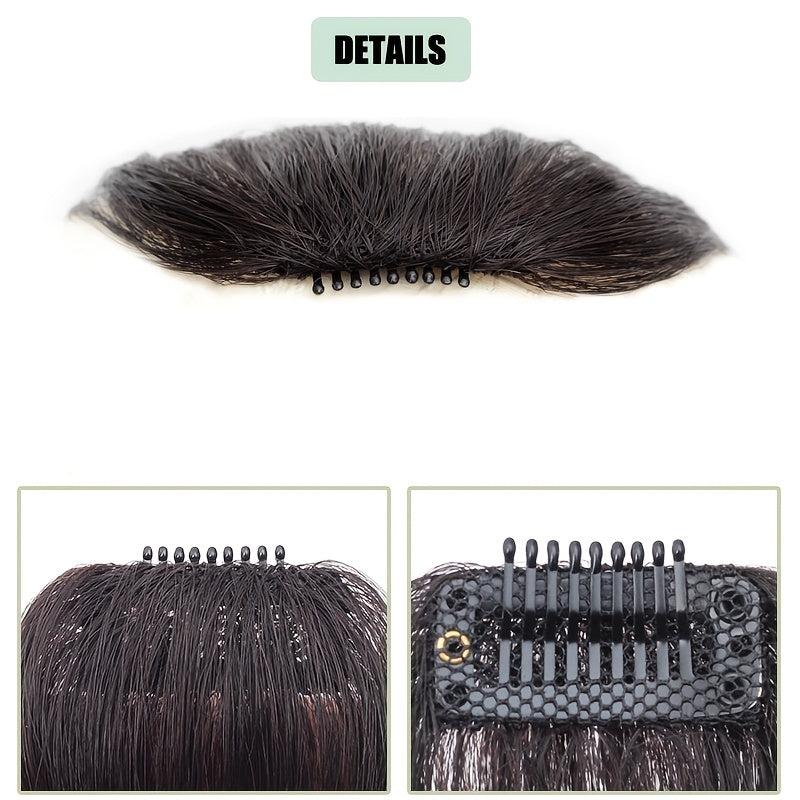 Natural Clip In Air Bangs Fringe Synthetic Hair Extensions One Piece Hairpiece