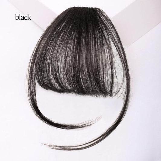 Natural Clip In Air Bangs Fringe Synthetic Hair Extensions One Piece Hairpiece