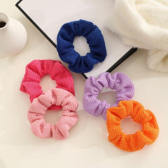 Solid Knitted Hair Tie Scrunchie Ponytail Holder