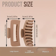 8pcs Large Rectangle Hair Claw for Thick Hair Style Hair Accessories
