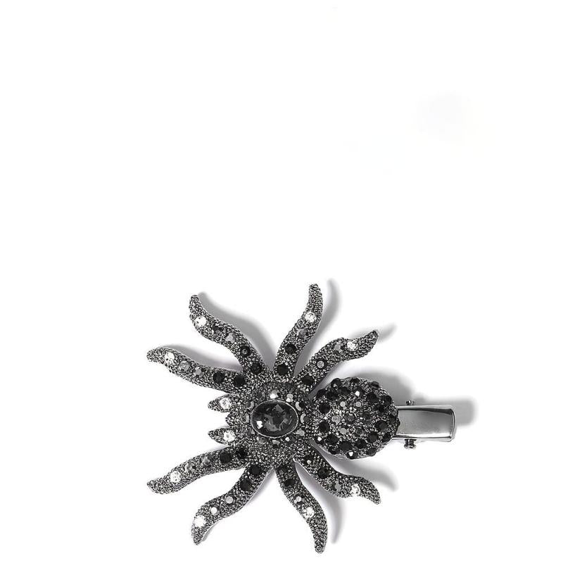 Spider Hair Pin Rhinestone Gothic Punk Crystal Bobby Pin Halloween Accessory
