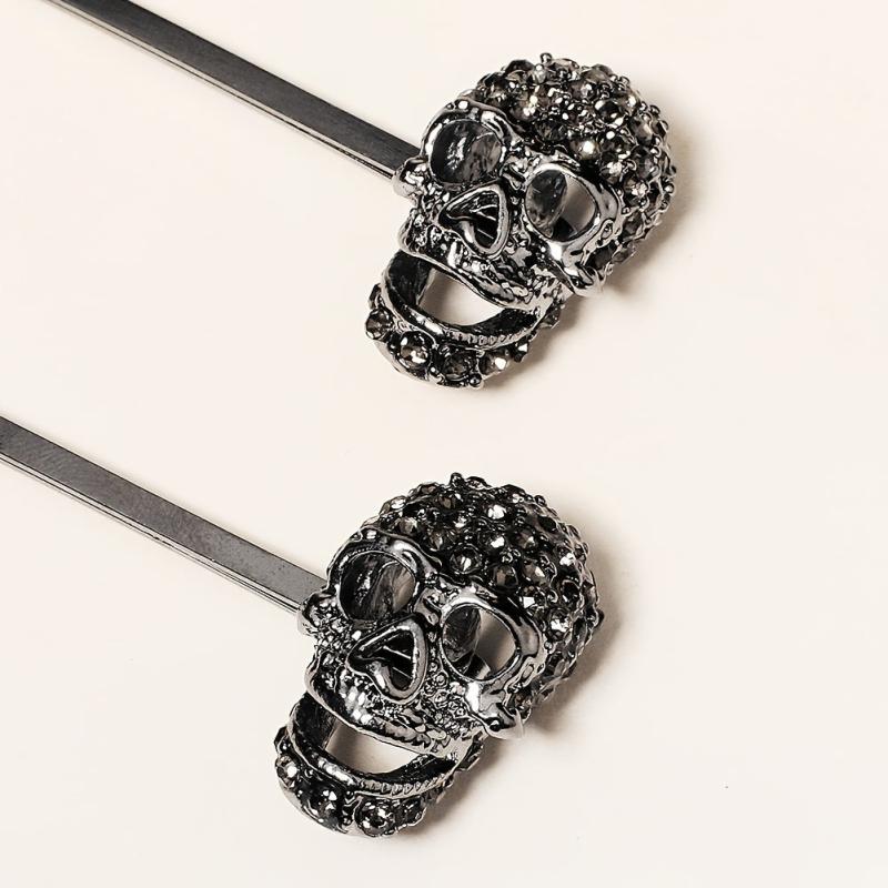Spider Hair Pin Rhinestone Gothic Punk Crystal Bobby Pin Halloween Accessory
