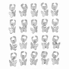 Butterfly Hair Braiding Cuffs Dreadlock Clips Pendants Braid Accessories