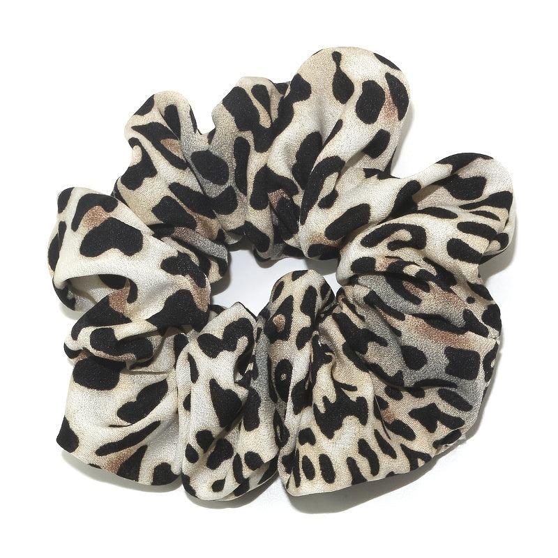 Leopard Hair Scrunchies Sleep Soft Scrunchie for Women Girls