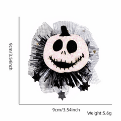 Halloween Theme Hair Clip Pumpkin Ghost Eyeball Decor Duck Billed Clip