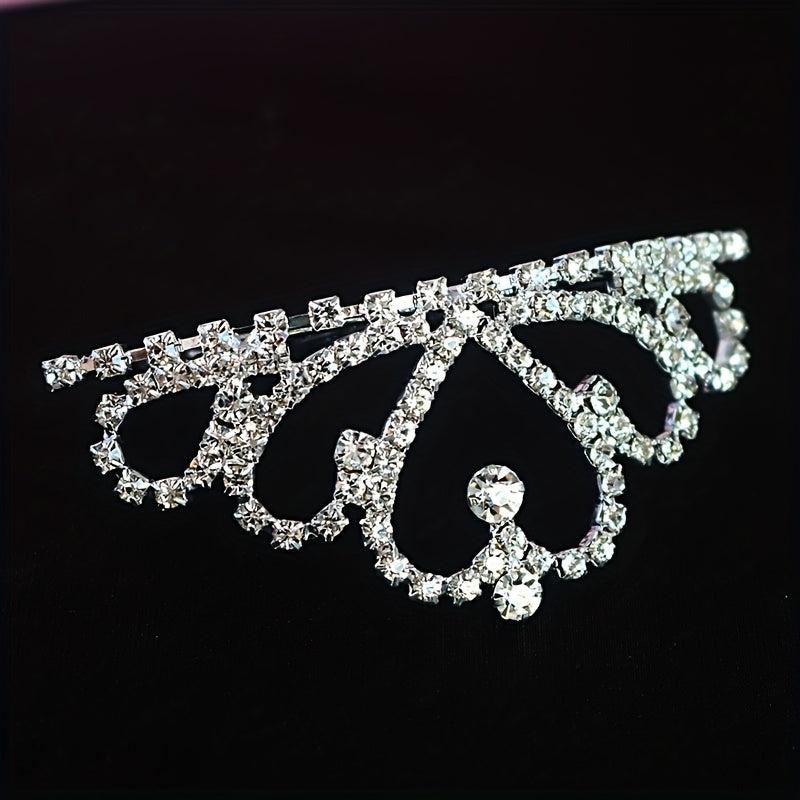 Crystal Rhinestone Crown Tiara Birthday Wedding Hair Accessories