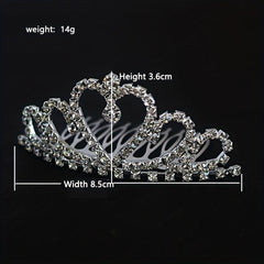 Crystal Rhinestone Crown Tiara Birthday Wedding Hair Accessories