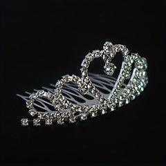 Crystal Rhinestone Crown Tiara Birthday Wedding Hair Accessories