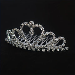 Crystal Rhinestone Crown Tiara Birthday Wedding Hair Accessories