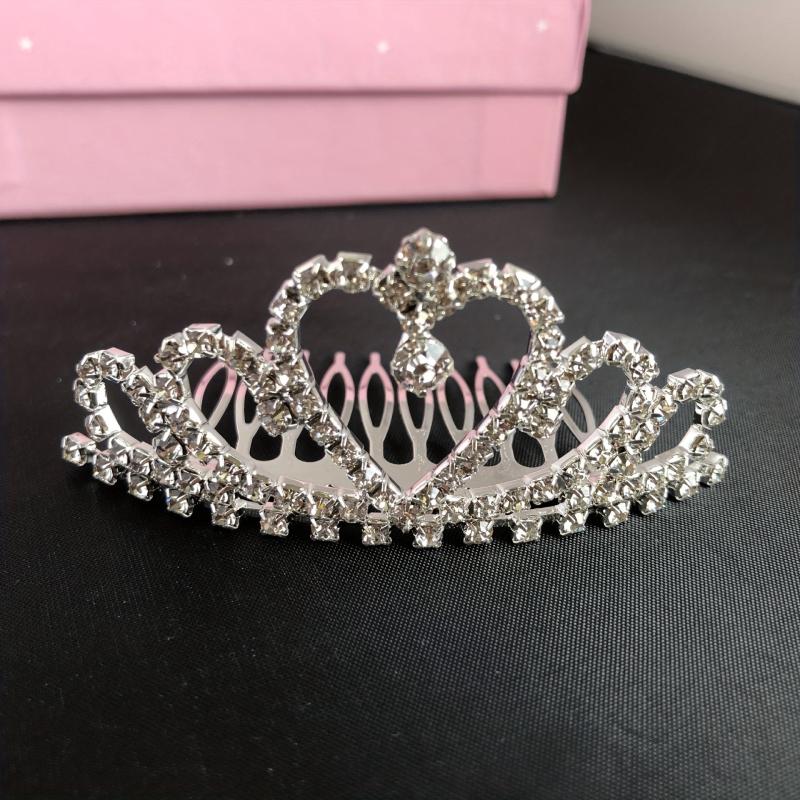 Crystal Rhinestone Crown Tiara Birthday Wedding Hair Accessories