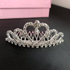 Crystal Rhinestone Crown Tiara Birthday Wedding Hair Accessories