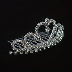 Crystal Rhinestone Crown Tiara Birthday Wedding Hair Accessories