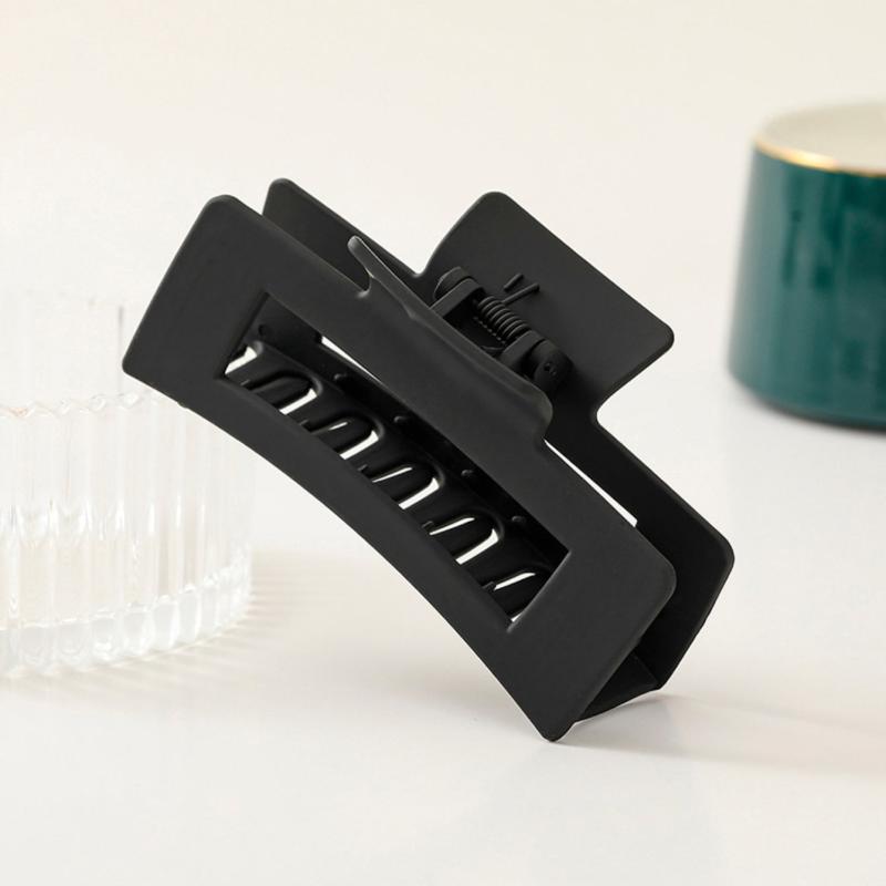 3pcs Medium Matte Hair Claws Acrylic Hair Claw Clip For Thick Thin Hair