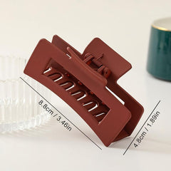 3pcs Medium Matte Hair Claws Acrylic Hair Claw Clip For Thick Thin Hair