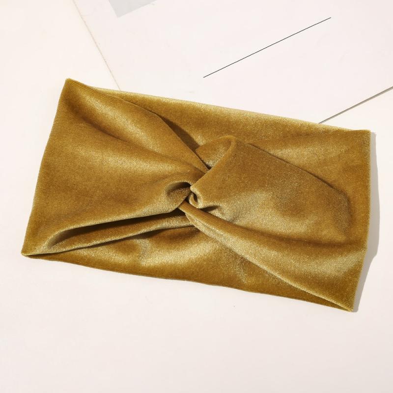 Velvet Stretchy Retro Cross Headband for Sports Yoga Sweatband Hair Accessori